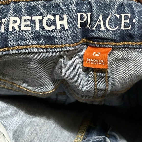 Set Of 2 Children’s place / Cat&Jack  boys Sz 12 Pants/ Jeans Blue/ Black - Picture 3 of 6